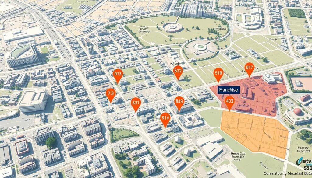 Choose franchise location